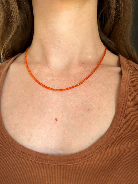 Autumnal Choker in Orange