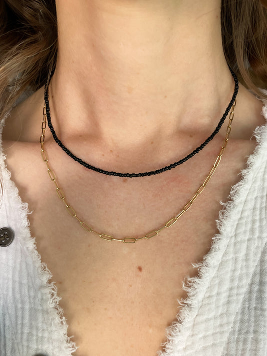 Ellory Choker Necklace in Black