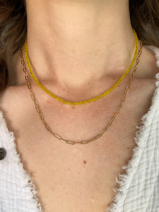 Ellory Choker Necklace in Lemondrop