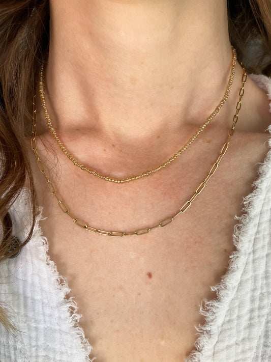 Ellory Choker Necklace in Tan Translucent